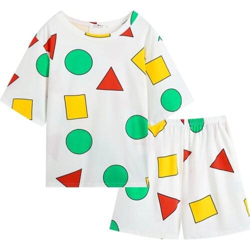 Cute Print 2021 Pijamas Womens Pajamas Cotton Summer Sleepwear Suits with Shorts Pajama Set Home Clothes Pyjamas