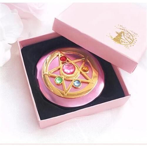 Cartoon Anime Sailor Moon Periphery Transforming Mirror Personality Girl Portable Makeup Mirror Small Mirror Gift