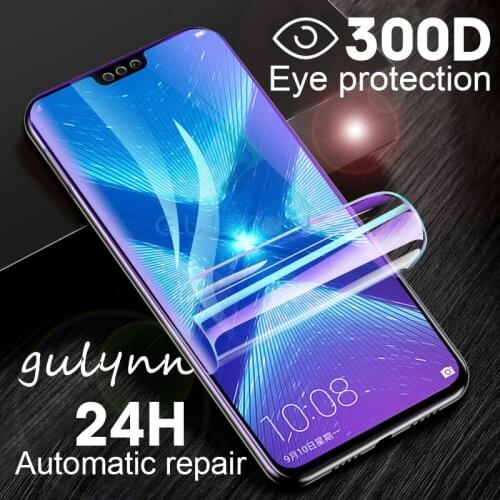 300 Full Cover Anti Blue Light Soft Hydrogel Film For Honor 9X 20 10 Screen Protector For Huawei P30 Mate 30 Lite Pro Protector