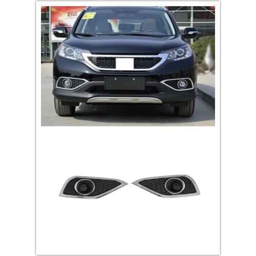 New Chrome Front Fog Light Lamp Trim Cover Assembly Fit for Honda CRV CR-V 2012 2013 2014