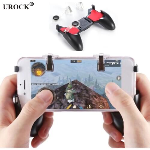 New 5 in 1 FOR PUBG Phone Gamepad Joystick Controller L1 R1 Fire Shooter Buttons Trigger Handle for iPhone Samsung Keypad
