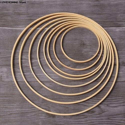 1pc Hot DIY Wood Art Craft Embroidery Hoop Tool Bamboo Circle Round Cross Stitch Chinese Traditional Sewing Manual Tool 8-40cm