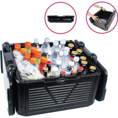 Outdoor Camping Folding Incubator 24LEPP Supermarket Fresh Food Constant Temperature Preservation Box Car Portable Refrigerator