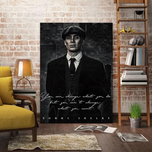 Peaky Blinders Tommy Shelby Movie Posters Canvas Painting Posters and Prints Wall Art Picture for Living Room Cuadros Home Decor