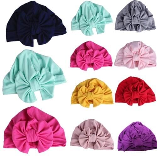 Fashion Newborn Toddler Kids Baby Boys Girls Turban Velvet Beanie Hat Winter Cap