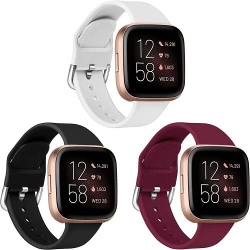 Replacement Band For Fitbit Versa/Versa 2 Soft Silicone Waterproof Wrist Accessories Watch Strap For Fitbit Versa 2