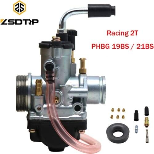 ZSDTRP 19mm 21mm Carburetor for Dellorto PHBG 19BS 21BS Racing 2T carburettor for YQ50 Area 51 Ark 50 LC