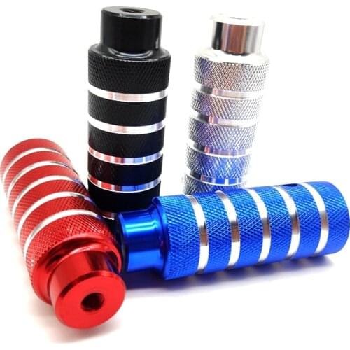 2Pcs Aluminum Alloy Anti-Slip Bike Bicycle Pegs Front Rear Axle Foot Pegs Footrest Lever Cylinder Bike Accessories