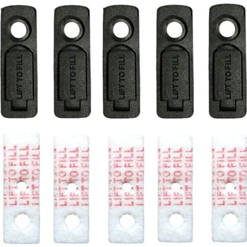 5pcs Reduce Gasoline Volatile Rubber Bottom & 5pcs Cotton Pads For ZP Kerosene Oil Lighter Replacement Smoking Gadgets Man Gift