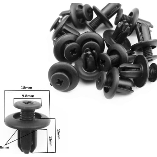 8mm Car Plastic Screw fasteners For Toyota wish mark x supra gt86 4runner avensis Camry RAV4 Prado Corolla YARIS
