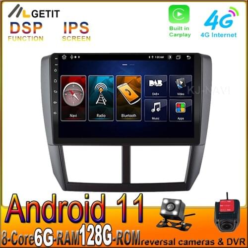 For Subaru Forester 2007-2013 Impreza 2007 - 2011 DSP Android 11.0 Car Player Radio Video Multimedia Navigation GPS 4G WiFi