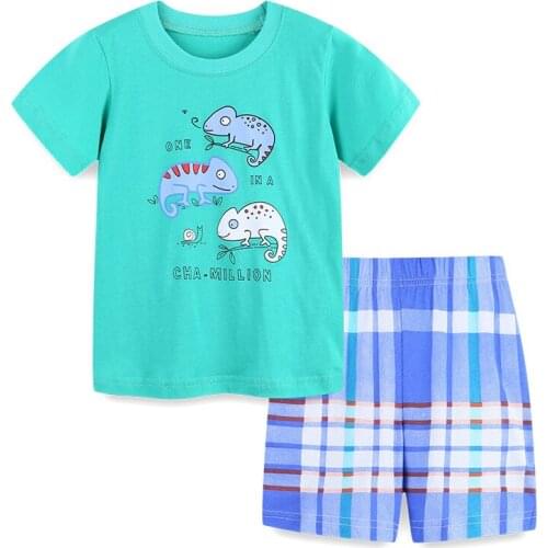 Bambino New Year 2021 Summer T shirt and Short Pants Set of Baby Boy 2-7 Years Children Clothing Set Tees and Shorts Kids Boy