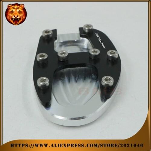 Motorcycle foot Side Kickstand pad Stand Extension Support Plate For YAMAHA YZF YZF-R3 YZFR3 2015-2017 2016 free shipping logo