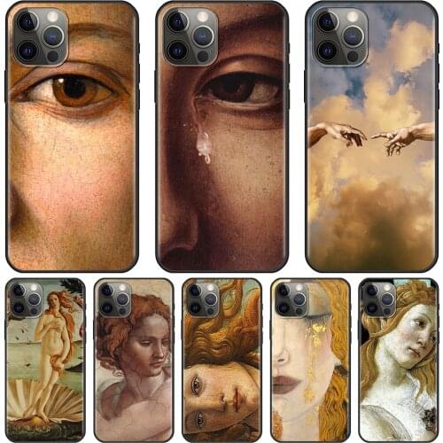 Art Paintings The Birth Of Venus Shell Smartphone Cover For iPhone 12 Pro 11 Pro Max XS Max XR X 7 8 Plus 12Mini SE 2020 Case