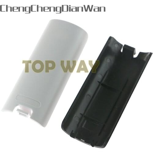ChengChengDianWan White Black Battery Back Cover Shell Case for Nintendo Wii Remote Controller 50pcs/lot