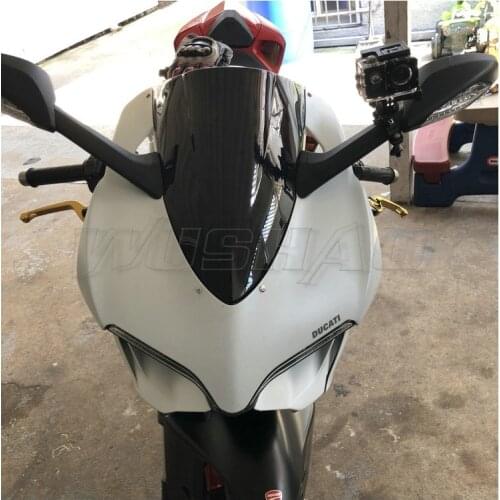 Motorcycle Double Bubble Windshield WindScreen Screen For 2012 2013 2014 2015 2016 2017 Ducati Panigale 1199 R S 1199R 1199S 899