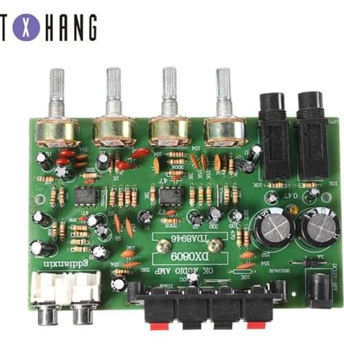 Electronic Circuit Board 12V 60W Hi Fi Stereo Digital Audio Power Amplifier Volume Tone Control Board diy electronics
