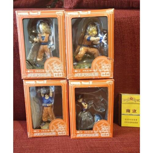 Bandai Genuine Dragon Ball Z Son Goku Super Saiyan PVC Action Figures Model Toys Anime Goku Collectible Model Random 1 Box