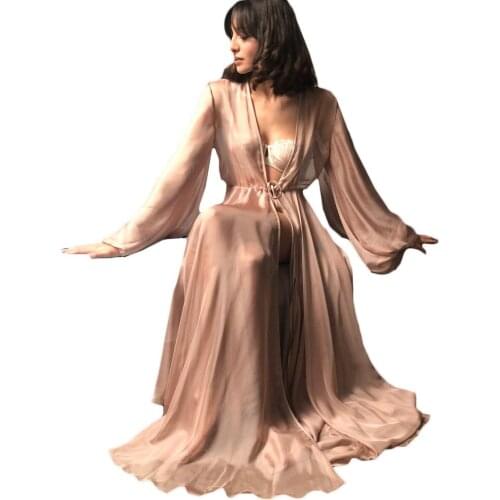 Maternity Photo Robes Bathrobe Women Lace Chiffon Silk Dresses Photo Shoot Birthday Party Bridal Fluffy Party Gowns Custom Made