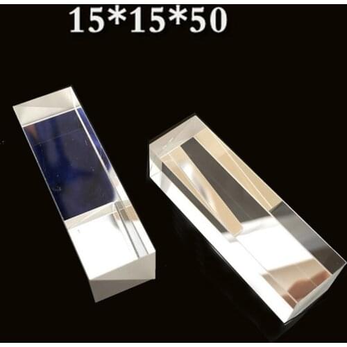 Prism15*15*50mm Surveying Right Angle Total Reflection Prisma Manual Measuring Instrument Mobile Phone Detection Customizable