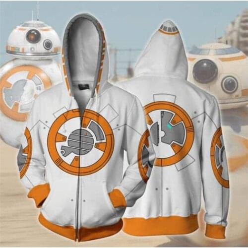 Cosplay Costume Hoodies 2020 Clothes Man Woman Jacket Sweatshirts Robot Cosplay Costumes R2-D2 anime costume