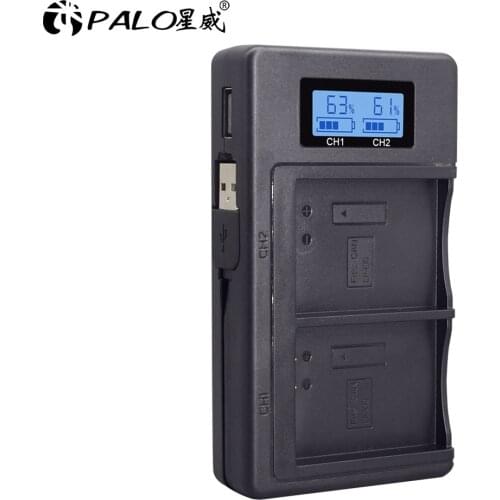 LCD USB Dual Charger for Canon EOS 1100D 1200D 1300D Kiss X50 X70 X80 Rebel T3 T5 T6 L10 Charger for LP-E10 LP E10 LPE10