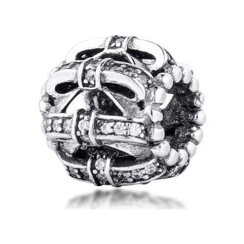 Shimmering Sentiments Charm 925 Sterling Silver Beads for Jewelry Making Fit Charms Bracelets DIY Free shipping 02297A