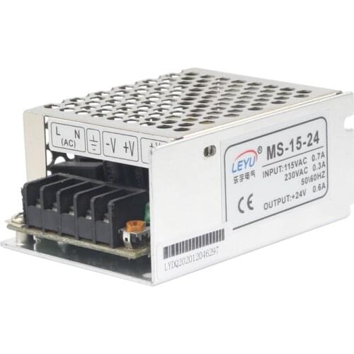 CE mini size power supply MS-15-12 dc single output 15w 12v over load protection power switching power supply
