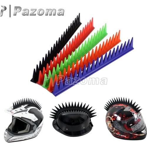 Motorcycle Helmet Sticker Dirt Biker Mohawk Biker Helmets Stick Mohawks Blade Spikes Capacete Decoration