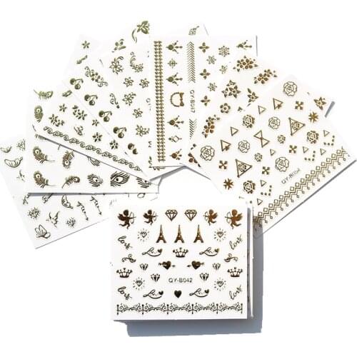 30pcs 3D Nail Art Sticker Set Christmas Flower Butterfly Decal Slider Wraps Tips Water Transfer Stickers Decoration DIY Manicure