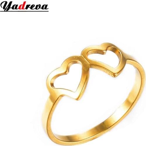 Stainless Steel Ladies Ring Love Couple New Fashion Jewelry