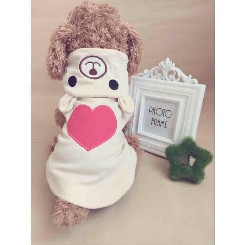 Pet Clothes Dog Clothes Hooded Sweater Cartoon Bear Dress Autumn Warm Plus Cashmere Christmas Halloween Costume