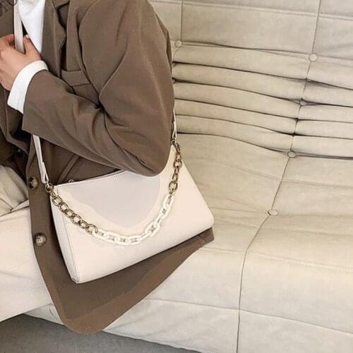 Solid color shoulder message bags for Women