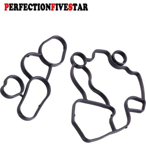 06F115441 06D117070 For Audi A3 A4 B7 A6 C6 TT For VW Eos Golf GTI Jetta Passat B6 2.0L ONLY x2 Engine Oil Cooler Gasket Seal