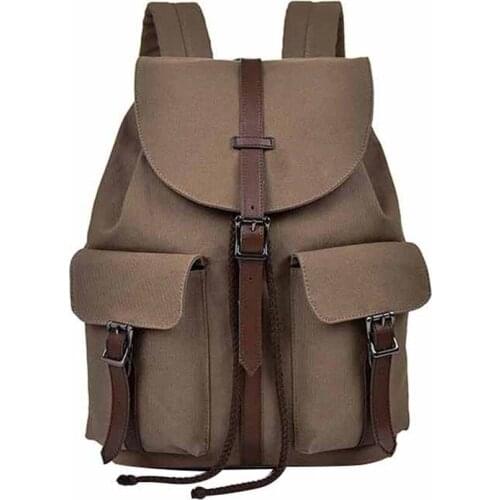Fashion Canvas Backpack Womens Backpack Girls School Bag Drawstring Backpack Women 2021 Bagpack Male Rucksack