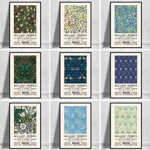 William Morris The Victoria and Albert Museum Exhibition Painting Posters and Prints Wall Art Pictures for Living Room