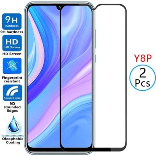 9d protective tempered glass for huawei y8p screen protector on huaweiy8p y 8p y8 p yp8 8yp safety film huawey huwei hawei huawe
