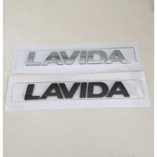 1pcs ABS LAVIDA car Letter Rear trunk Decals Emblem badge sticker Decal Car styling