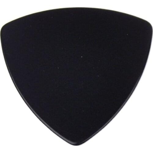 100pcs Medium 0.71mm 346 Rounded Triangle Guitar Picks Plectrums Blank Celluloid Solid Black