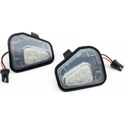 2PCS Canbus LED Side Mirror Puddle Lights Lamp for VW Volkswagen Jetta 10-15/EOS 09-11/Passat B7 2010~/CC 09-12/Scirocco 09-14