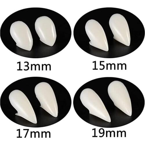 4 Pair Halloween Vampire Dentures Teeth Zombie Cosplay Teeth Props Devil Fangs Tooth With Dental Gum Event Party Supplies