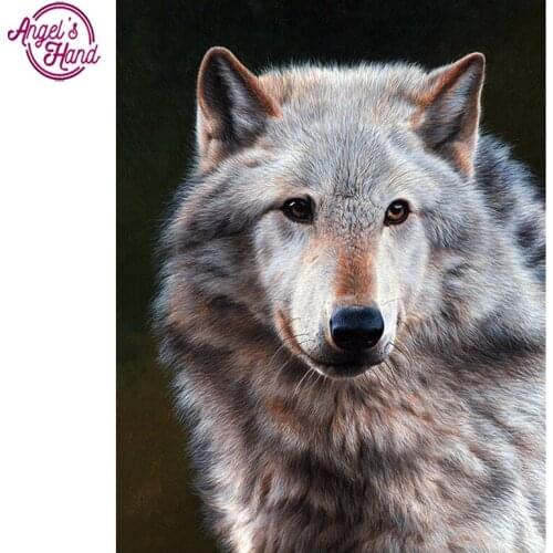 DIY diamond embroidery "wolf" 5D diamond painting Cross Stitch full square drill 3D Rhinestone mosaic home decoration