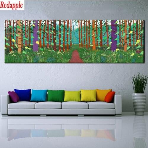 5D DIY Diamond Painting Abstract art, painted forest Full Square Round Drill Embroidery Cross Stitch 5D Home Decor mosaic