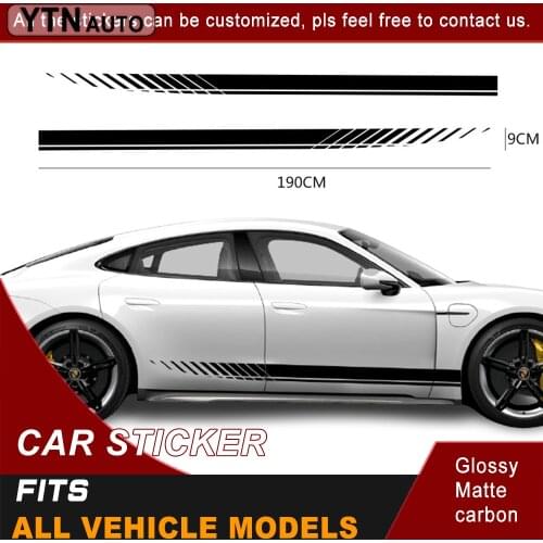 Car Sticker For Toyota Audi BMW Ford VW Toyota Mercedes Mitsubishi Honda Side Door Graphic Vinyl Modified Decorative Car Decal