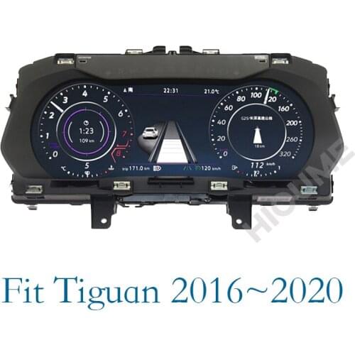 Digital Dashboard Panel Virtual Instrument Cluster CockPit LCD Speedometer for Volkswagen VW Tiguan 2016 2017 2018 2019 2020