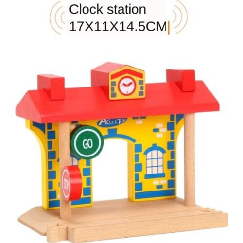 P152 Train Station Compatible Wooden track toys and Brio Wooden Educational Train Boy / Children Christmas Gift Toy