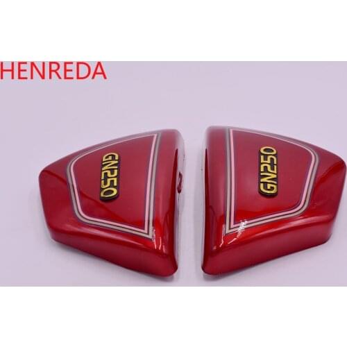 Motorcycle Parts GN250 ABS Side Cover For Suzuki Wangjiang gn 250 Fuel Tank Guard Plate 250cc red