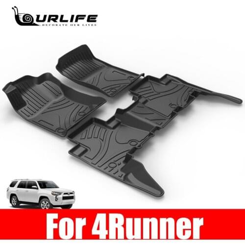 For 4Runner 2013 2014 2015 2016 2017 2018 2019 2020 foot floor mat Waterproof Anti-slip Surrounded TPE Material