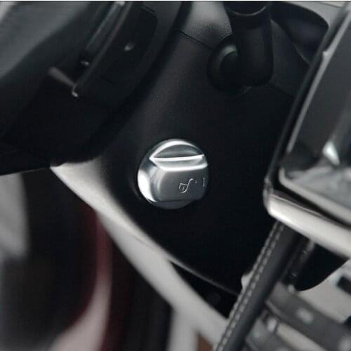For Range Rover Velar 2018 1PC ABS Chrome Car Steering Wheel Adjust Button Switch Cover Cap Trim Car Styling Accessories