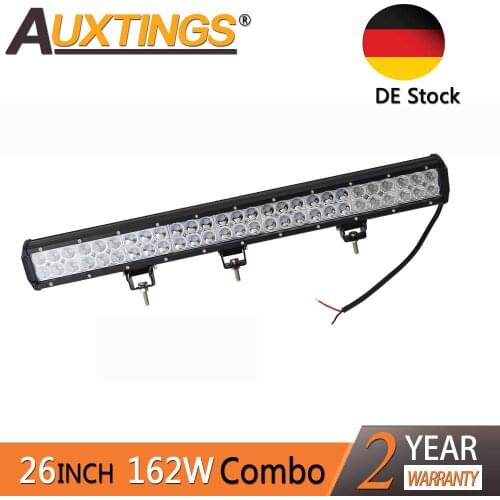 Auxtings 26''inch 162W dual rows movable bracket IP67 waterproof 4x4 LED work light bar for truck offroad driving DE Stcok